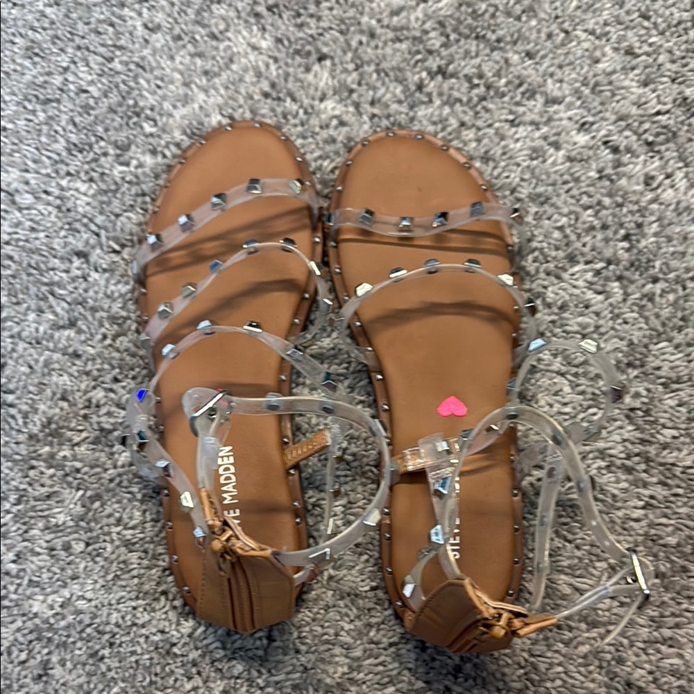 Steve Madden Girls Brown Gladiator Sandals